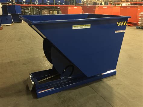 metal forklift dump box|forklift self dump hopper.